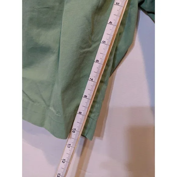 Izod Saltwater Mens Shorts 33 Flat Front Solid Casual Cotton Chino 624 - Picture 6 of 12